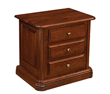 Colonial 3 Drawer Night Stand