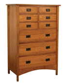 Arts & Crafts Mission Chest of Drawers
