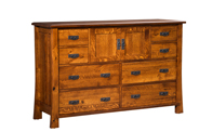Grant 8 Drawer Dresser with Doors