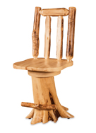 Fireside Rustic Stump Dining Chair