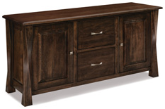 Lexington Arc 2 Drawer 2 Door Lateral File Credenza