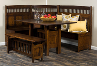 Classic Mission Dining Nook Set