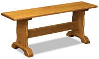 Traditional Trestle Bench
