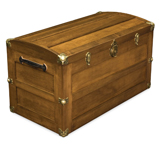 Trunk with Rounded Lid Chest