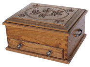 Jewelry Chest with Rose Lid