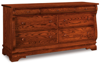 Chippewa Sleigh 65" 7 Drawer Dresser