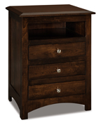 Finland 3 Drawer Night Stand with Opening