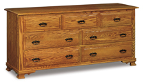 Hoosier Heritage 72" 7 Drawer Dresser