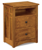 Kascade 2 Drawer Night Stand with Opening