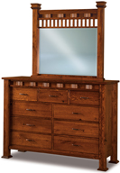 Sequoyah 60" 9 Drawer Dresser