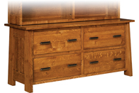 Freemont Mission 4 Drawer Lateral Credenza