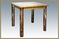 Glacier Country Counter Height Square 4 Post Dining Table
