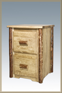 Glacier Country 2 Drawer Filing Cabinet