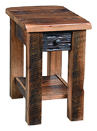 Reclaimed Post Mission Chair Side Table