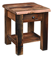 Reclaimed Post Mission End Table