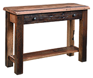 Reclaimed Post Mission Sofa Table