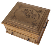 Silverware Chest with Rose Lid